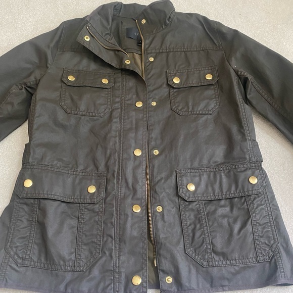 Army Green J. Crew Downtown Field Jacket Size Small - Picture 4 of 8